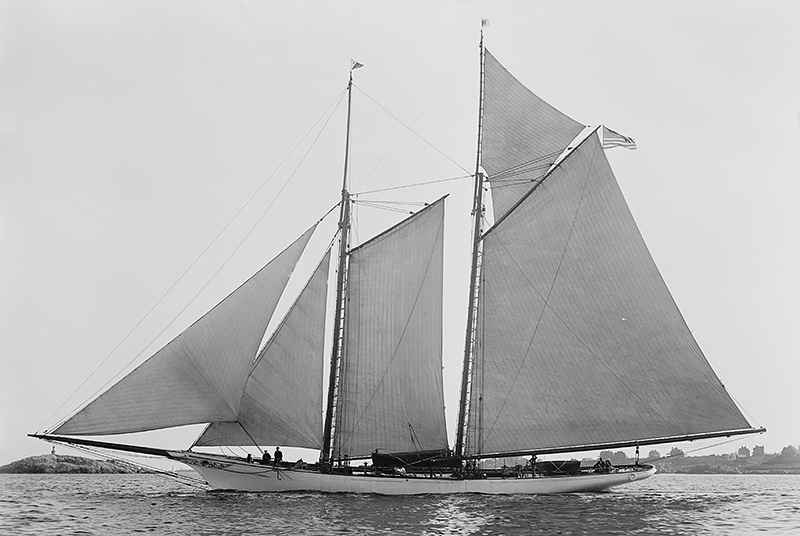 Schooner America with Max-Prop automatic feathering propeller