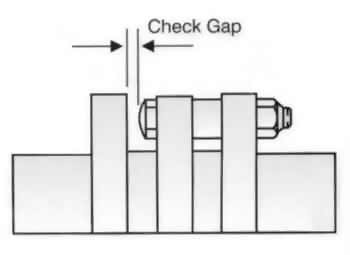 flexible shaft coupling gap check