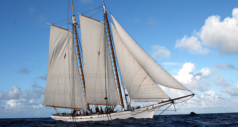 Schooner Spirit of South Carolina with Max-Prop automatic feathering propeller